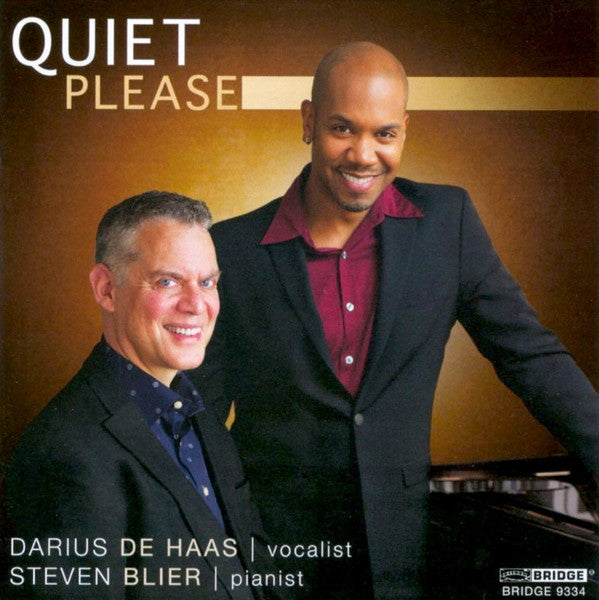 Darius De Haas, Steven Blier : Quiet Please (CD, Album)