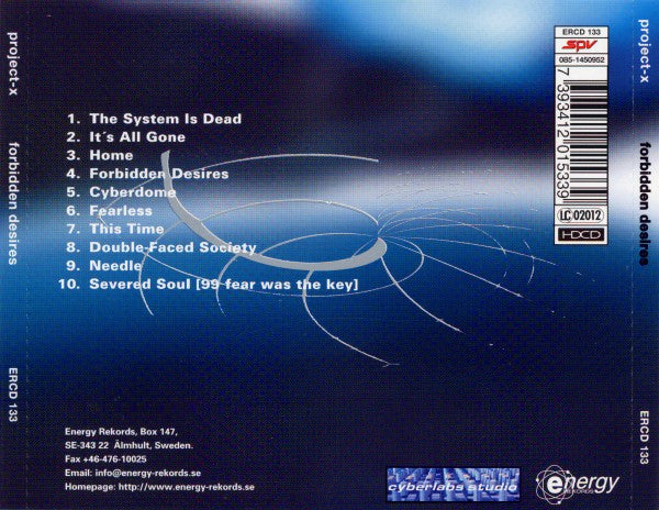 Project-X : Forbidden Desires (HDCD, Album)