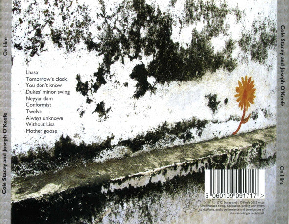 Cole Stacey & Joseph O'Keefe : On Hire (CD, Album)