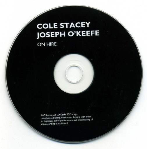 Cole Stacey & Joseph O'Keefe : On Hire (CD, Album)