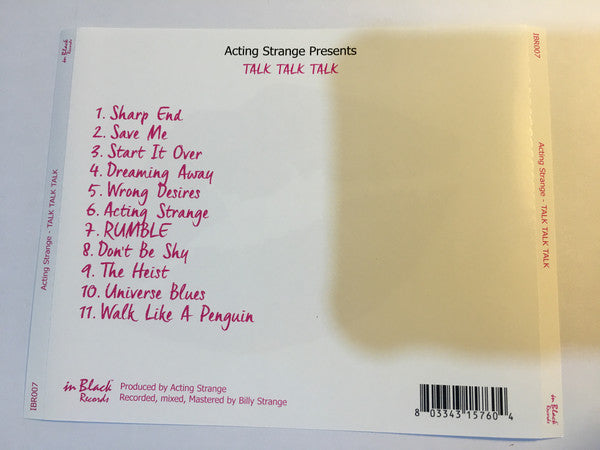 Acting Strange : Talk Talk Talk (CD, Album)