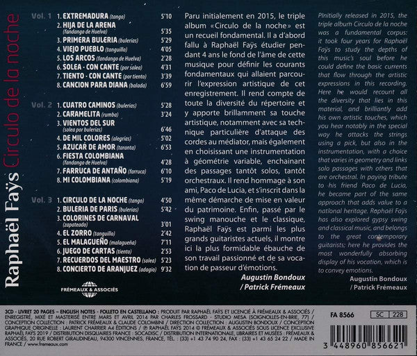 Raphaël Fays : Circulo De La Noche (3xCD, Album)