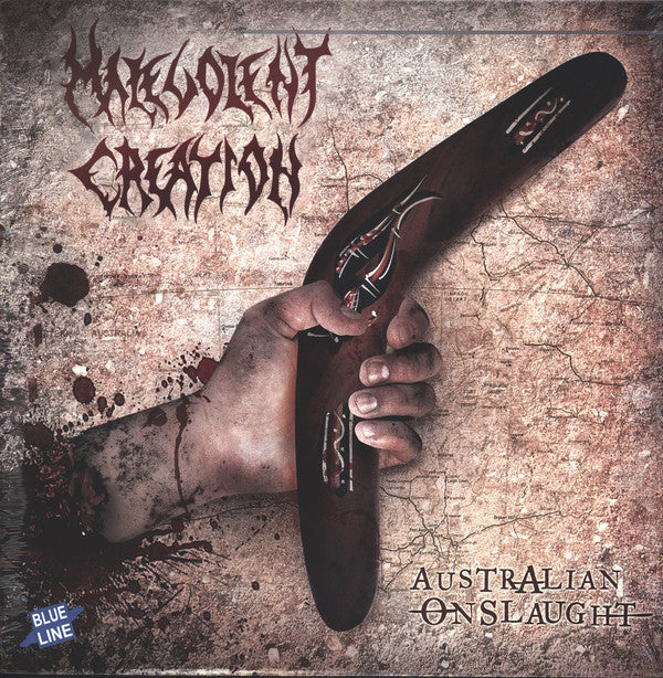 Malevolent Creation : Australian Onslaught (LP, Album, Whi)