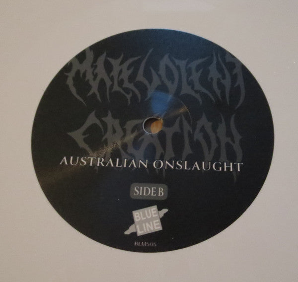 Malevolent Creation : Australian Onslaught (LP, Album, Whi)