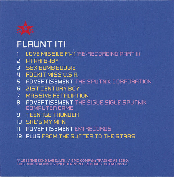 Sigue Sigue Sputnik : Flaunt It (CD, Album, RE + CD, Comp + CD, Comp + CD + Dlx, RM)