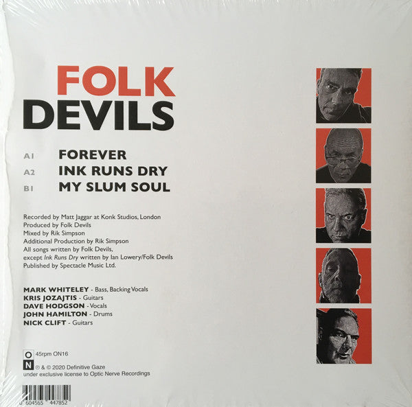 Folk Devils : Forever EP (10", EP, Ltd, Red)