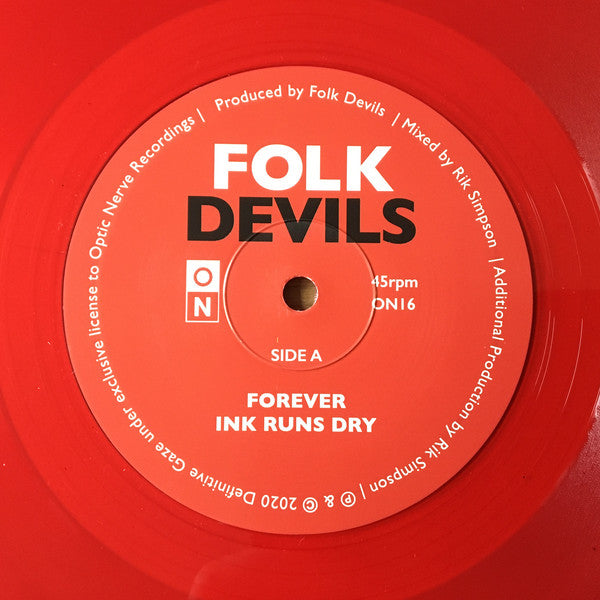 Folk Devils : Forever EP (10", EP, Ltd, Red)