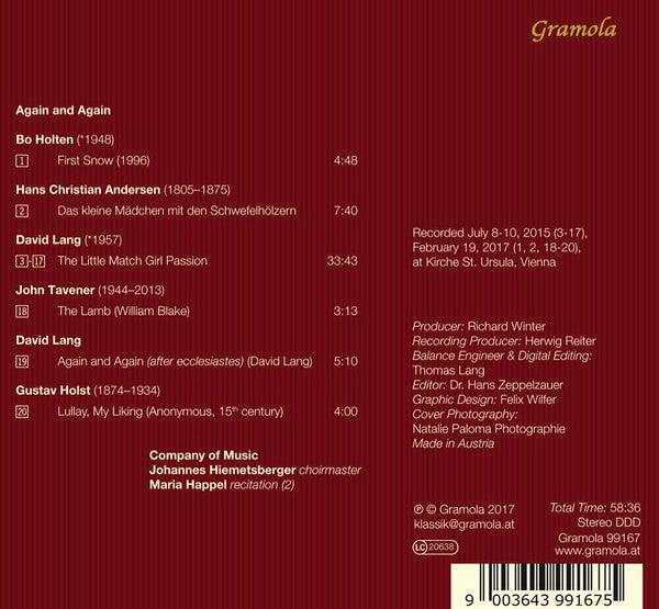 Company of Music, Johannes Hiemetsberger, Maria Happel : Again And Again (CD, Album)