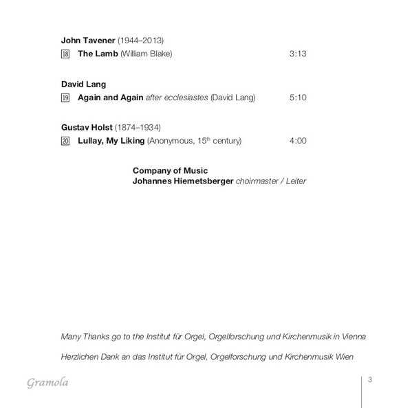 Company of Music, Johannes Hiemetsberger, Maria Happel : Again And Again (CD, Album)