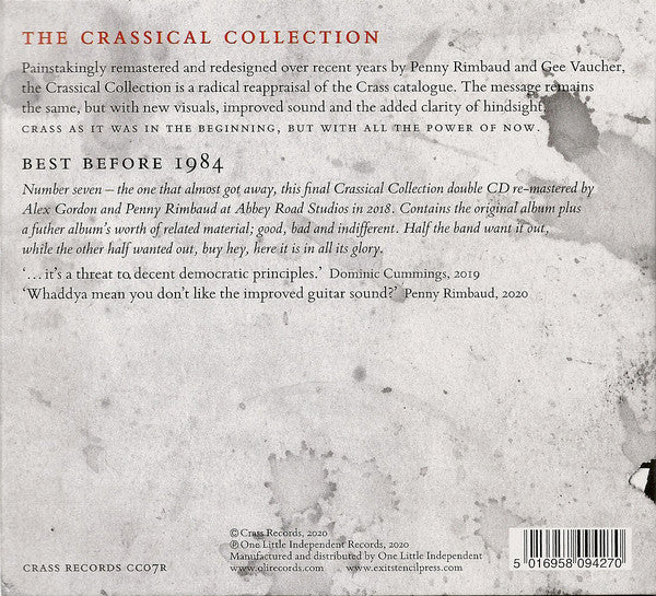 Crass : Best Before 1984 (The Crassical Collection) (2xCD, Album, Comp, RE, RM)