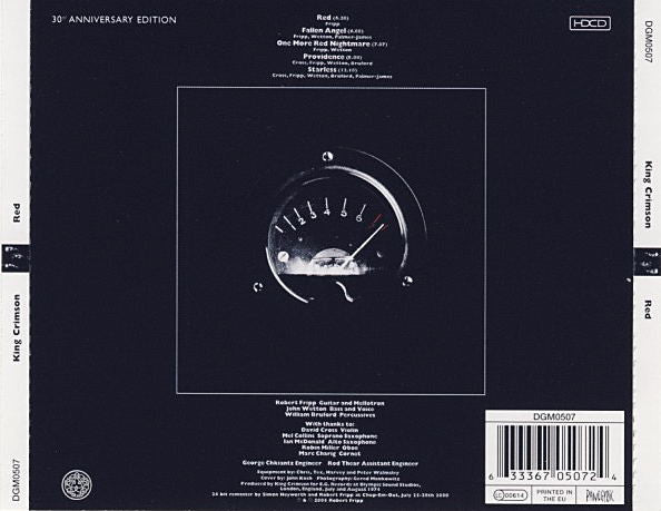 King Crimson : Red (HDCD, Album, RE, RM)