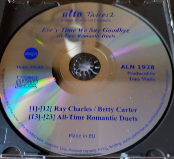 Various : Ev'ry Time We Say Goodbye (CD, Comp)