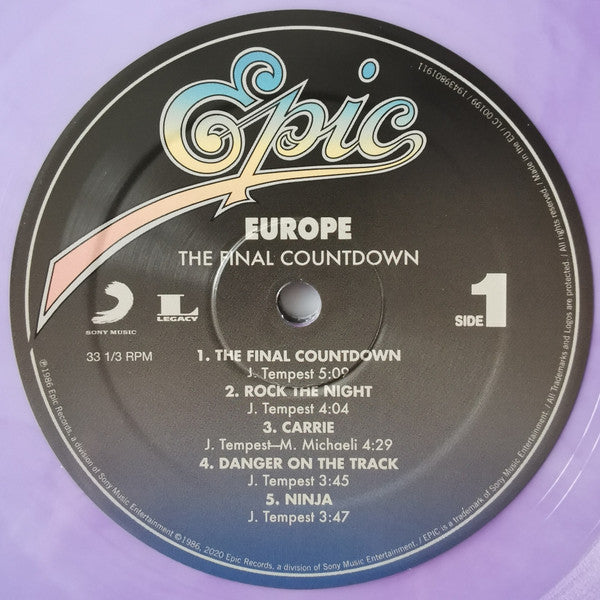 Europe (2) : The Final Countdown (LP, Album, Ltd, RE, Pur)