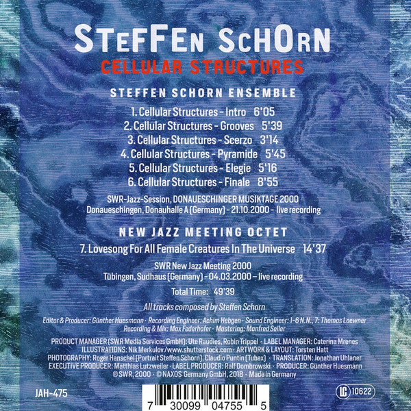 Steffen Schorn : Cellular Structures (CD, Album)