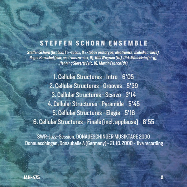 Steffen Schorn : Cellular Structures (CD, Album)