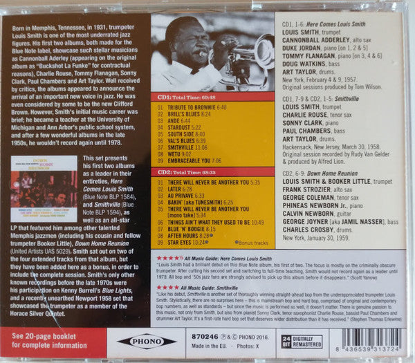 Louis Smith (2) : The Legendary 1957-59 Studio Sessions (2xCD, Comp)