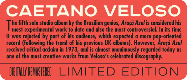Caetano Veloso : Araçá Azul (CD, Album, Ltd, RE)