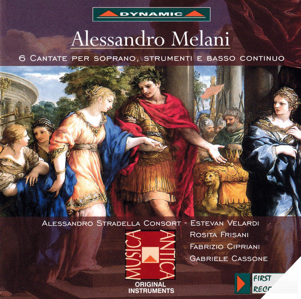 Alessandro Melani, Alessandro Stradella Consort, Rosita Frisani, Fabrizio Cipriani, Gabriele Cassone, Estevan Velardi : 6 Cantate Per Soprano, Strumenti E Basso Continuo (CD)