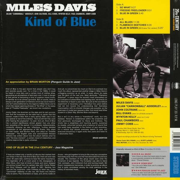 Miles Davis : Kind Of Blue (LP, Album, Ltd, RE, Tra)