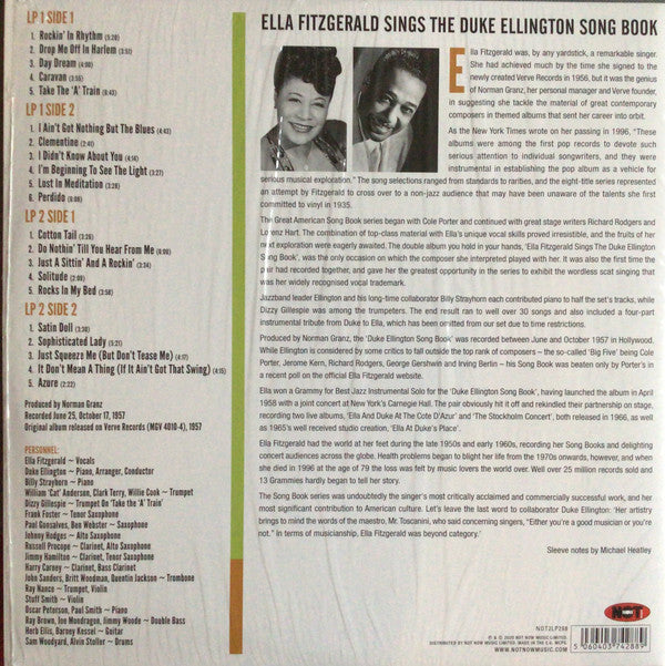 Ella Fitzgerald : Ella Fitzgerald Sings The Duke Ellington Song Book, Vol. 1 (2xLP, RE, Gat)