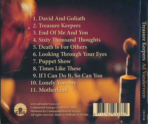 Ad Vanderveen : Treasure Keepers (CD, Album)
