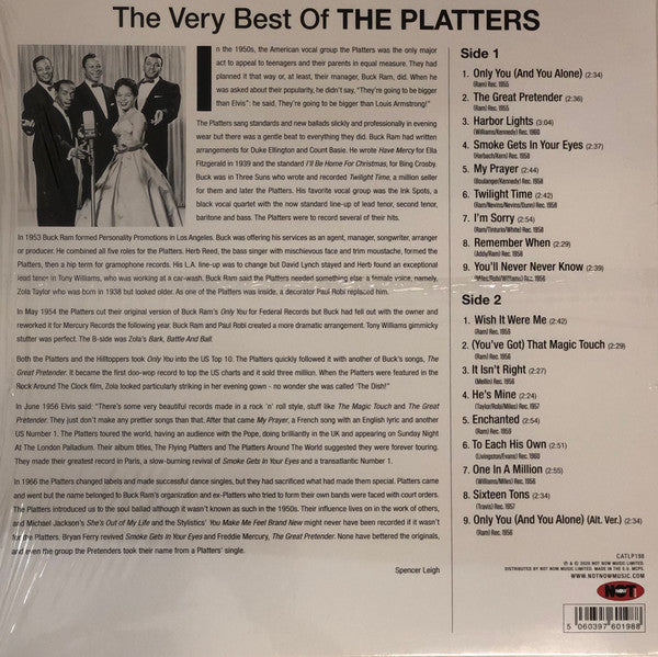 The Platters : The Very Best Of The Platters (LP, Album, Comp, 180)