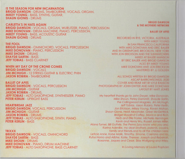 Brigid Dawson And The Mothers Network : Ballet Of Apes (CD, Album, Dig)