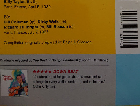 Django Reinhardt : The Best Of Django Reinhardt (LP, Comp, Ltd, RE, Yel)