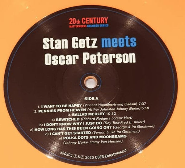 Stan Getz Meets Oscar Peterson : Stan Getz Meets Oscar Peterson (LP, Album, Ltd, RE, Ora)