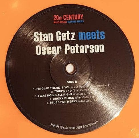 Stan Getz Meets Oscar Peterson : Stan Getz Meets Oscar Peterson (LP, Album, Ltd, RE, Ora)