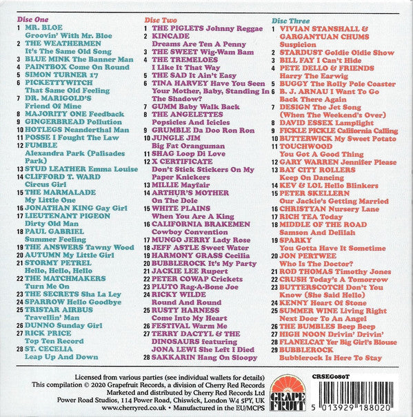 Various : Bubblerock Is Here To Stay! (The British Pop Explosion 1970-73) (3xCD, Comp)