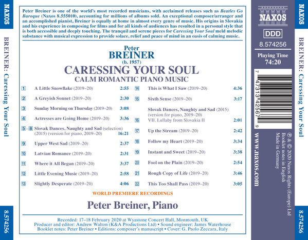 Peter Breiner : Caressing Your Soul (CD, Album)