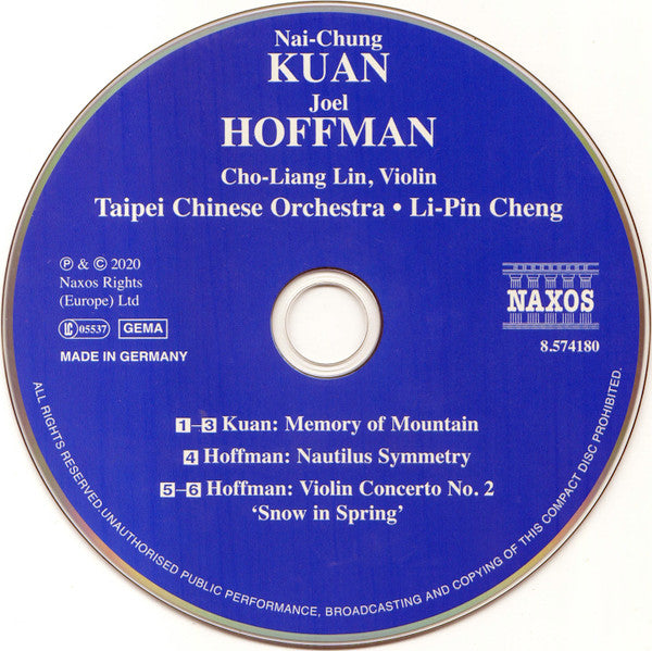 Kuan Nai-Chung, Joel Hoffman, Cho-Liang Lin, Taipei Chinese Orchestra, Li-Pin Cheng : Memory Of Mountain (CD, Album)