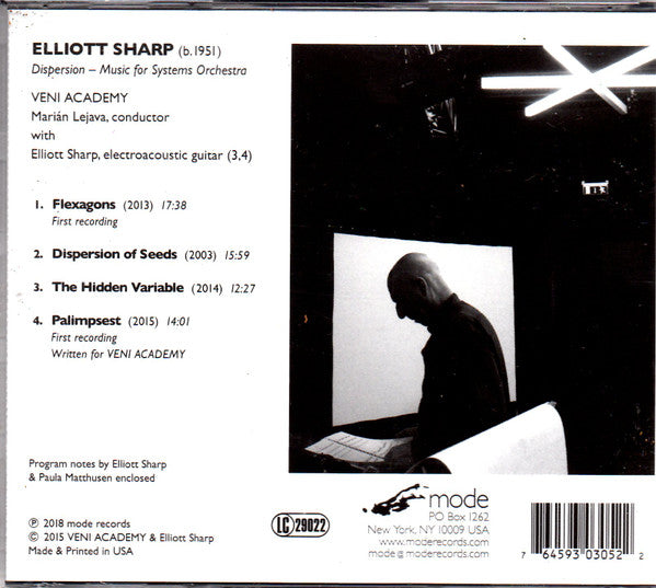 Veni Academy With Elliott Sharp : Dispersion (CD, Album)