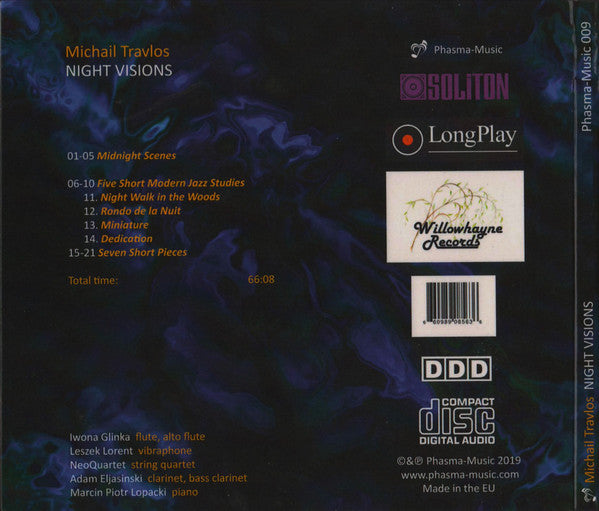 Michael Travlos : Night Visions (CD)