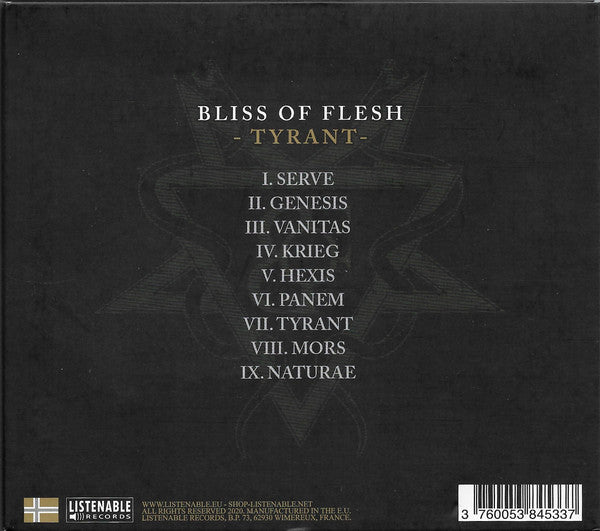 Bliss Of Flesh : Tyrant (CD, Album)
