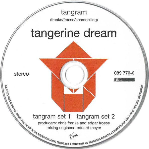 Tangerine Dream : Tangram (CD, Album, RE, RM)