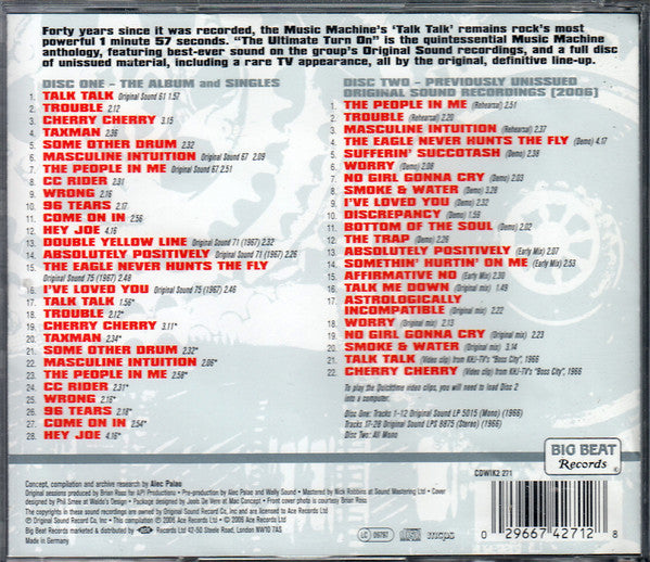 The Music Machine : The Ultimate Turn On (CD, Comp, Mono, RM + CD, Mono, Enh)