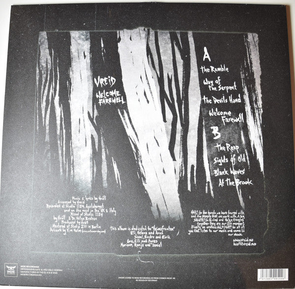 Vreid : Welcome Farewell (LP, Album, Ltd, RE, Whi)