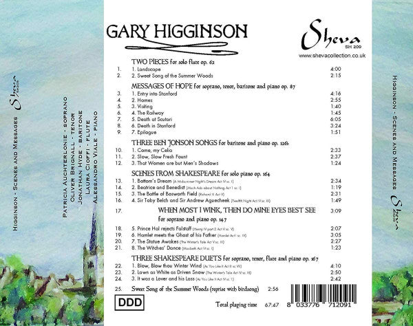 Gary Higginson : Scenes And Messages (CD, Album)