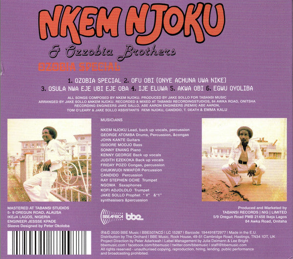 Nkem Njoku & Ozzobia : Ozobia Special (CD, Album)