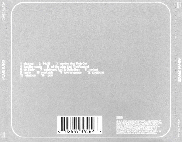 Ariana Grande : Positions (CD, Album, Ltd, Alt)