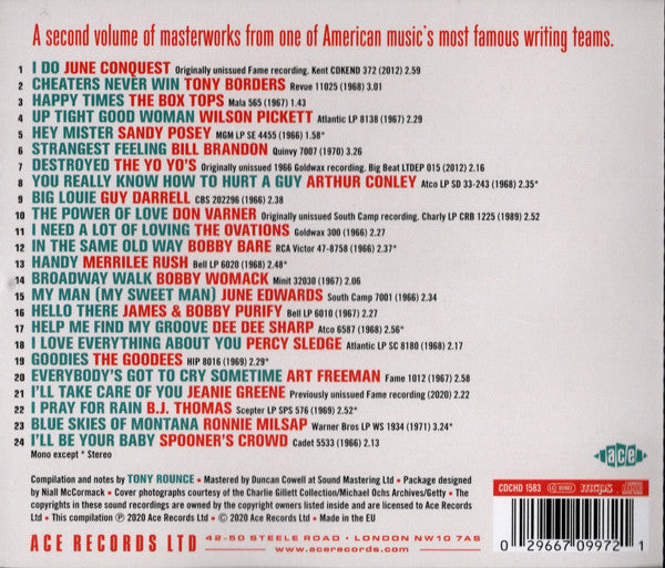 Dan Penn & Spooner Oldham : Happy Times (The Songs Of Dan Penn & Spooner Oldham Vol 2) (CD, Comp, Mono)