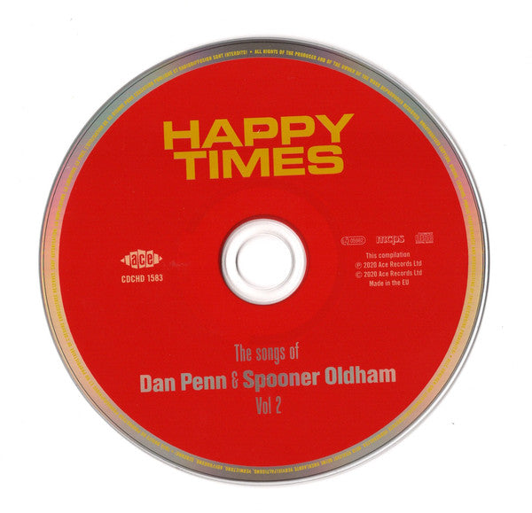 Dan Penn & Spooner Oldham : Happy Times (The Songs Of Dan Penn & Spooner Oldham Vol 2) (CD, Comp, Mono)