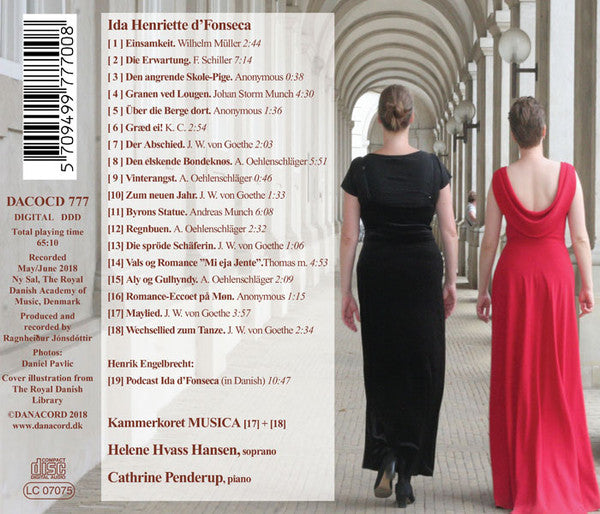 Ida Henriette D'Fonseca, Helene Hvass Hansen, Cathrine Penderup : The Complete Works Of Ida Henriette D'Fonseca (CD, Album)