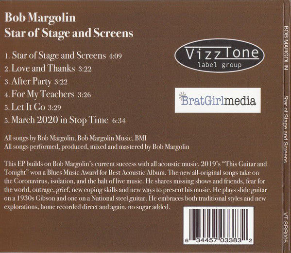 Bob Margolin : Star Of Stage And Screens (CD, EP)