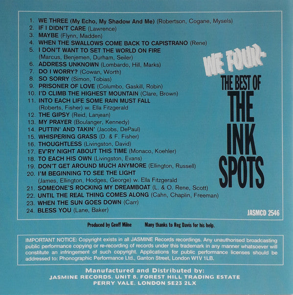 The Ink Spots : We Four - The Best Of The Ink Spots (CD, Comp, Mono)