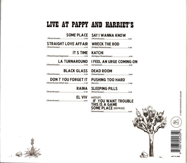 Nick Waterhouse (2) : Live At Pappy & Harriet's: In Person From The High Desert  (CD, Album)
