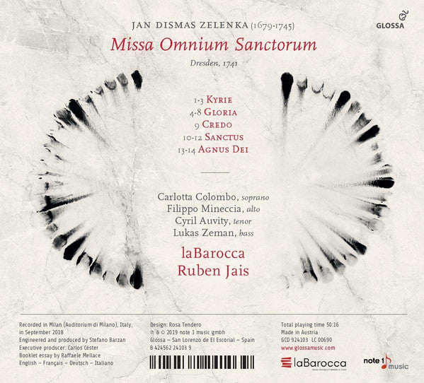Jan Dismas Zelenka - laBarocca, Ruben Jais : Missa Omnium Sanctorum (Dresden, 1741) (CD, Album)