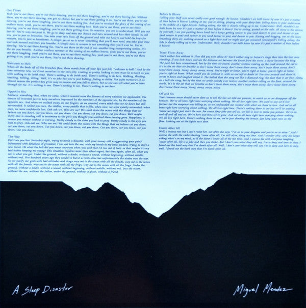 Miguel Mendez : A Sleep Disaster (LP, Album, Tur)